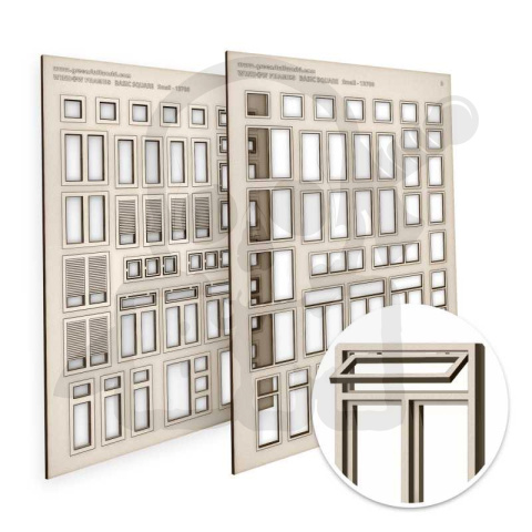 Battle-Models > Basic Square Miniature Windows - Small - małe okna ...